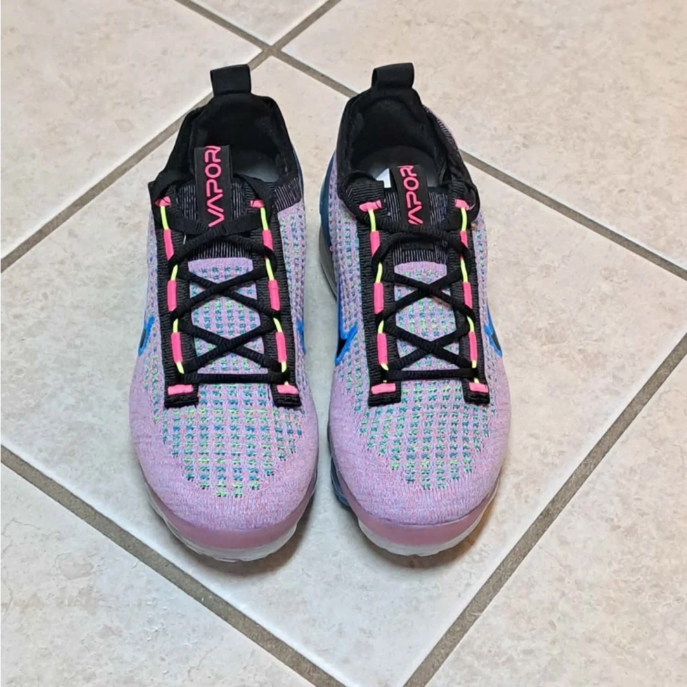 Nike Air Vapor Max 2021 Flyknit Nature Pink Blast - Women's size 5.5 - Picture 3 of 10